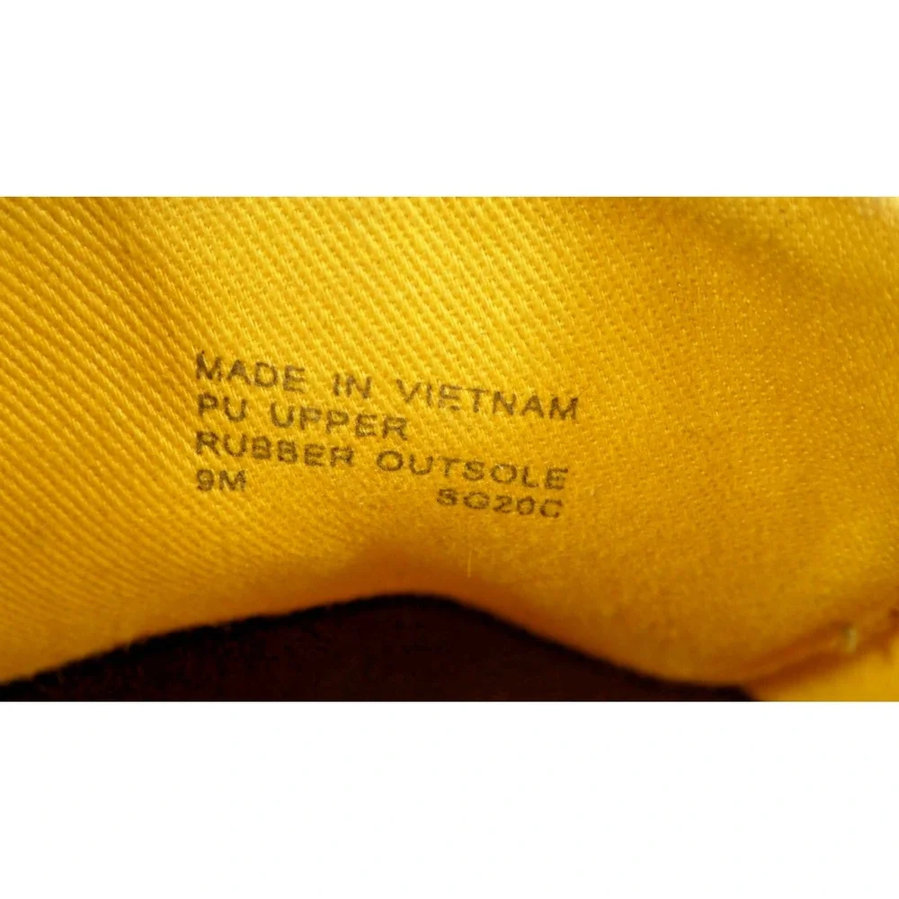Michael Kors POPPY Monogram Lace-Up size 9M -White & Yellow